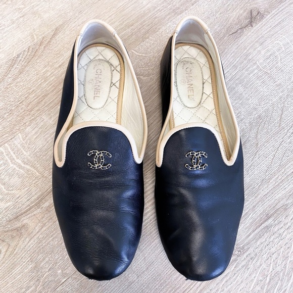 Chanel Flats Black and Nude - Size 41 - Picture 4 of 5